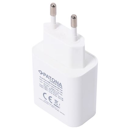 PATONA - Adapter z wyjściem USB i USB-C 18W Power delivery