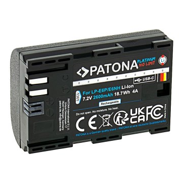 PATONA - Akumulator Canon LP-E6NH 2600mAh Li-Ion Platinum USB-C