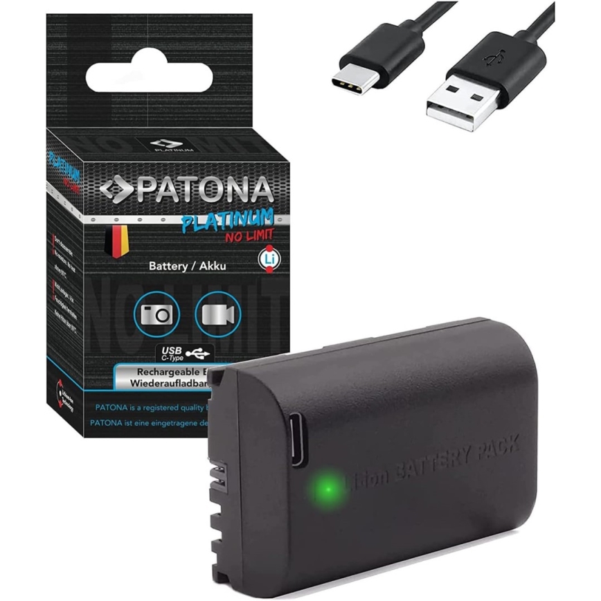 PATONA - Akumulator Canon LP-E6NH 2600mAh Li-Ion Platinum USB-C