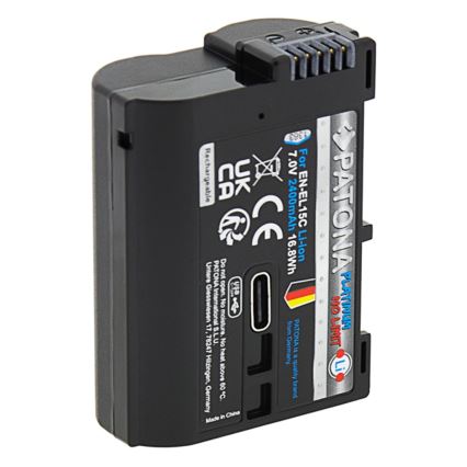PATONA - Akumulator do Nikon EN-EL15C 2600 mAh Li-Ion Platynowy USB-C