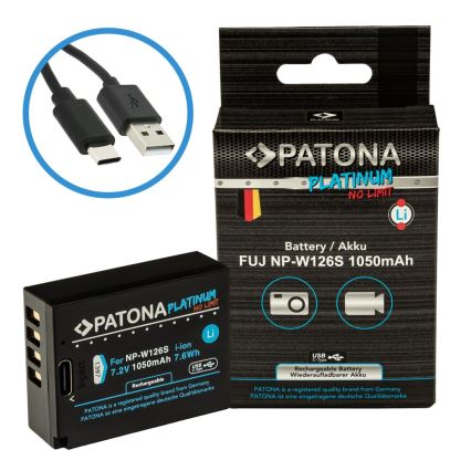 PATONA - Akumulator Fuji NP-W126S 1050mAh Li-Ion Platinum USB-C ładowanie