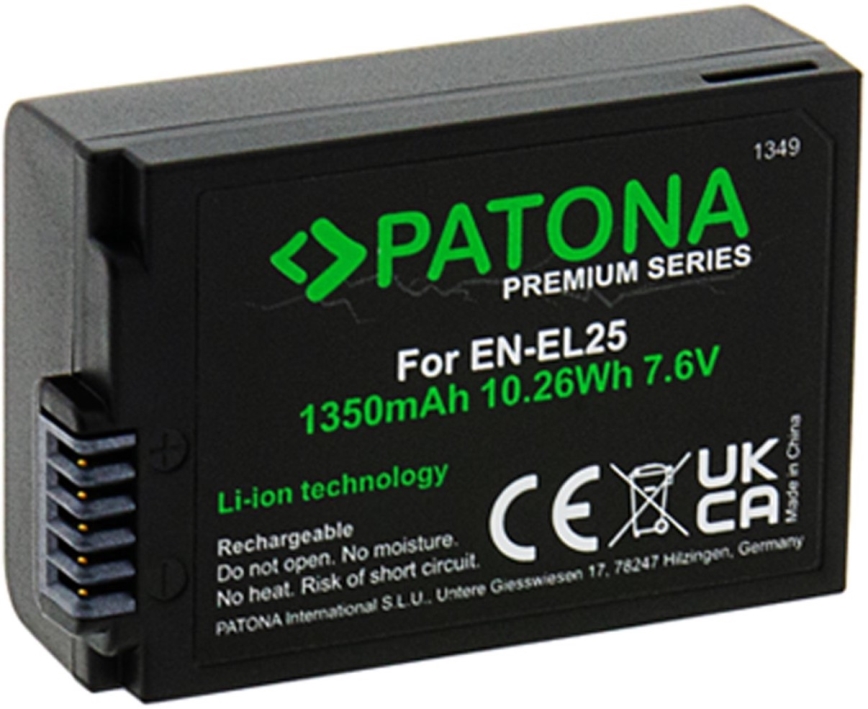 PATONA - Akumulator Nikon EN-EL25 1350mAh Li-Ion 7,6V Premium Z50/Z fc