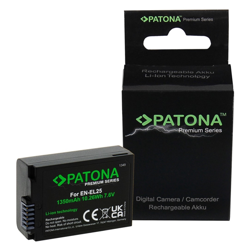 PATONA - Akumulator Nikon EN-EL25 1350mAh Li-Ion 7,6V Premium Z50/Z fc