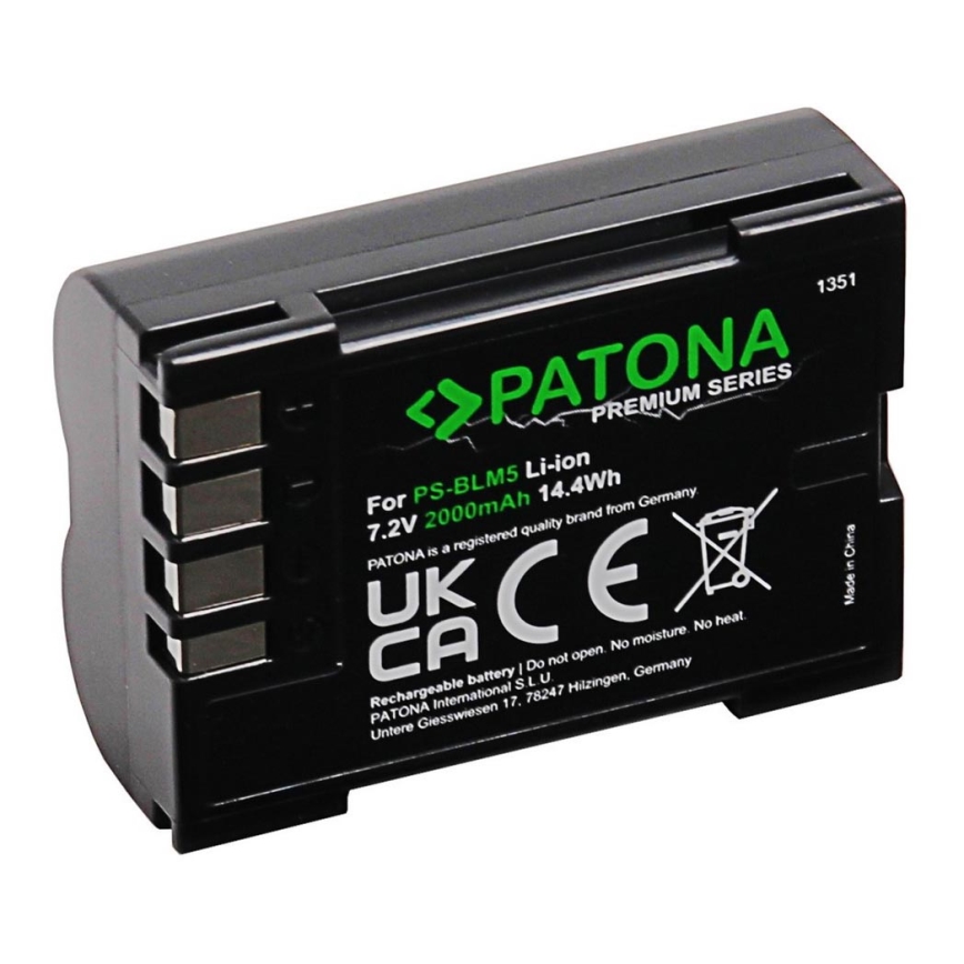 PATONA - Akumulator Olympus BLM1/BLM5 2000mAh Li-Ion 7,2V Premium