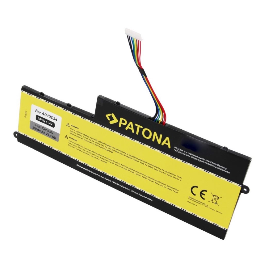 PATONA - Bateria Acer Aspire V5/E1 2200mAh Li-Pol 11,4V AC13C34