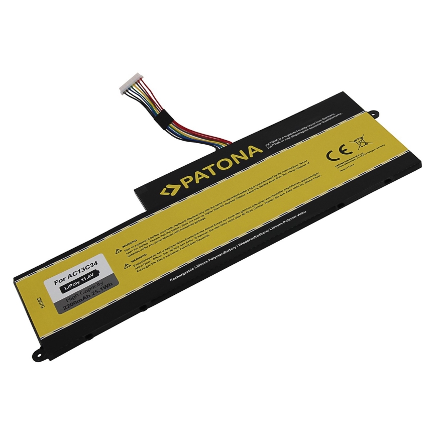 PATONA - Bateria Acer Aspire V5/E1 2200mAh Li-Pol 11,4V AC13C34
