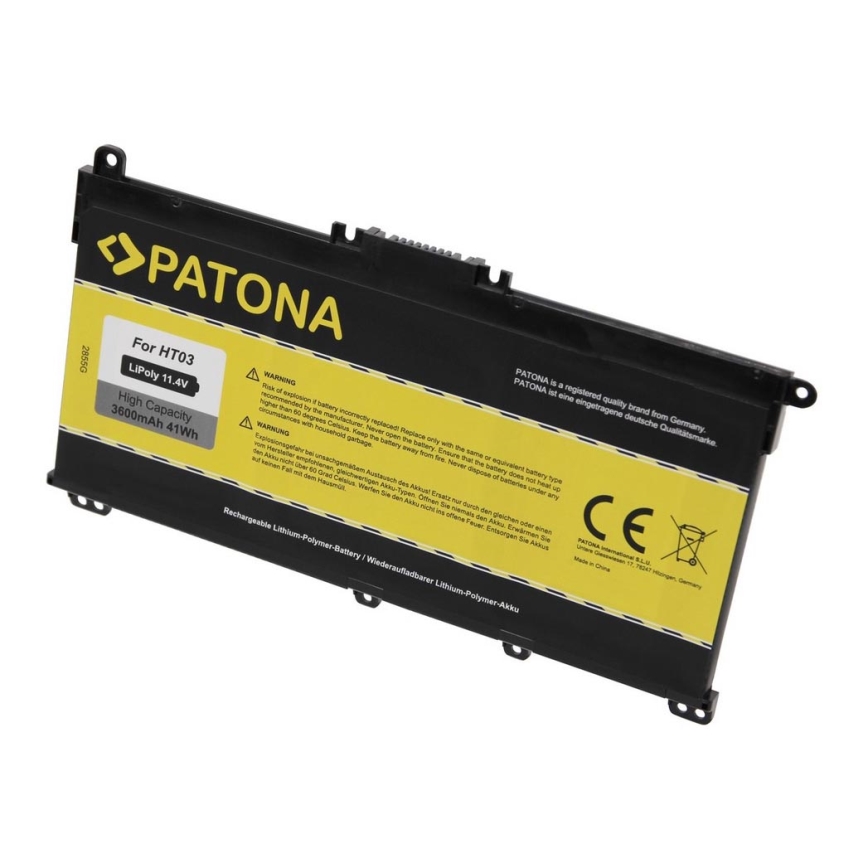 PATONA - Bateria HP Pavilion X360 14-BA seria 3400mAh Li-Pol 11,55V BK03 / BK03XL