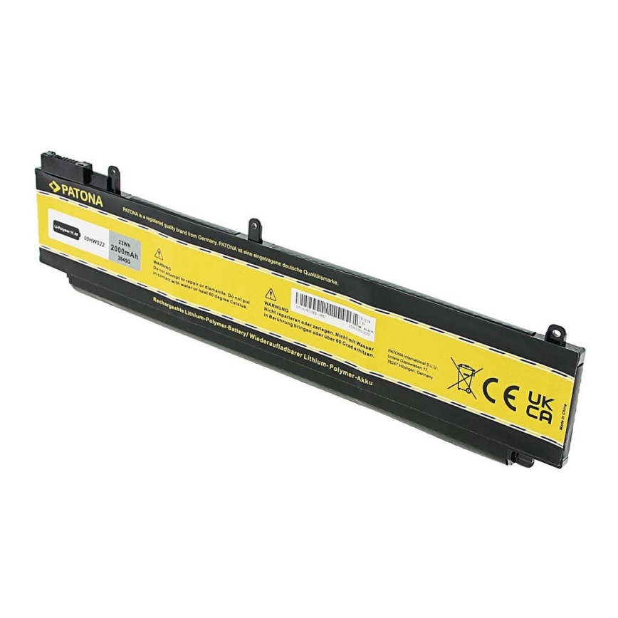 PATONA - Bateria Lenovo Thinkpad T460s/T470s 2000mAh Li-Pol 11,1V 00HW022