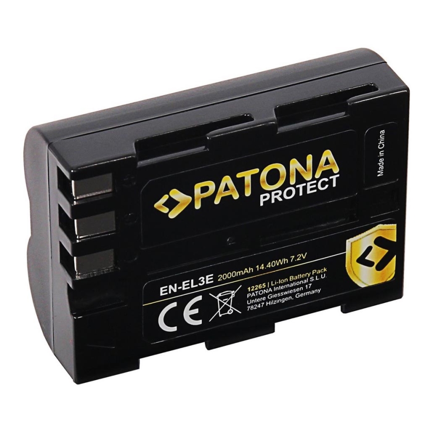 PATONA - Bateria Nikon EN-EL3e 2000mAh Li-Ion Protect