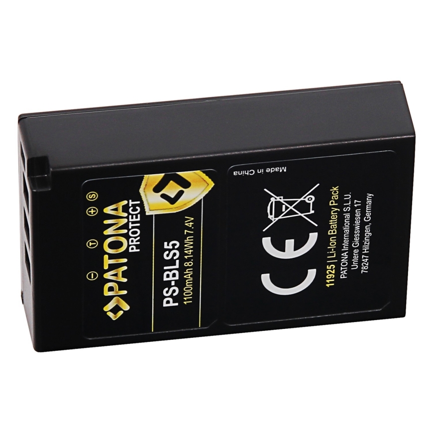 PATONA - Bateria Olympus BLS5 1100mAh Li-Ion Protect