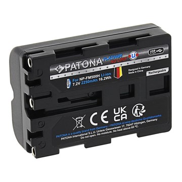 PATONA - Bateria Sony NP-FM500H 2250mAh Li-Ion Platinum Ładowanie przez USB-C