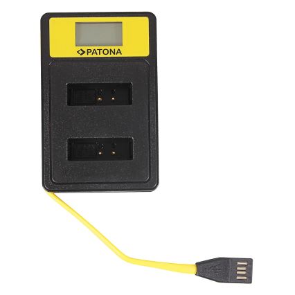 PATONA - Ładowarka Dual Canon NB-13L s LCD,USB