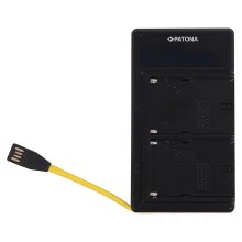 PATONA - Ładowarka Dual Sony NP-F970/F960/F950 USB