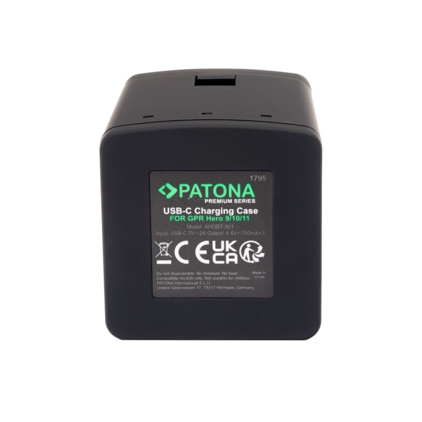 PATONA - Ładowarka Triple GoPro Hero 9/Hero 10/Hero 11/Hero 12