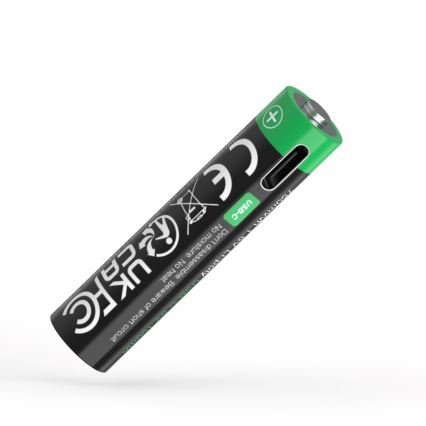 PATONA - ZESTAW 4x Akumulator AAA/LR03 Li-Pol 500mAh 1,5V z USB-C ładowaniem