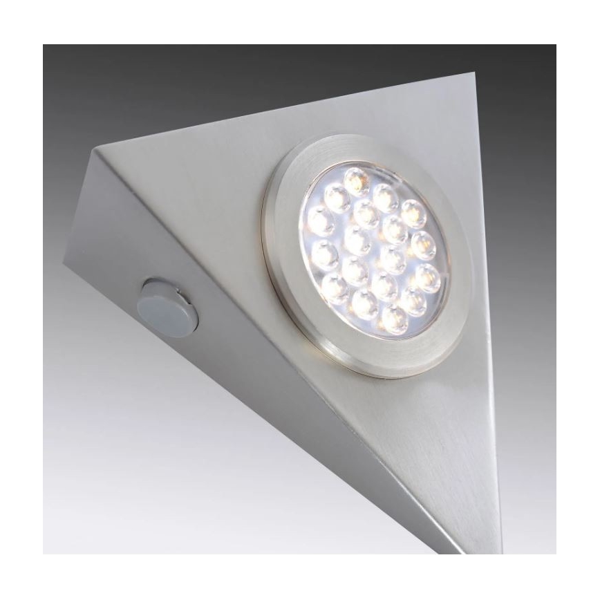 Paul Neuhaus 1119-55-3 - SET 3x LED Oświetlenie do mebli z czujnikiem HELENA LED/2,5W/230V