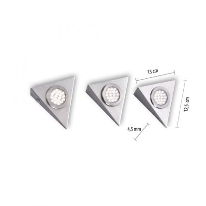 Paul Neuhaus 1119-55-3 - SET 3x LED Oświetlenie do mebli z czujnikiem HELENA LED/2,5W/230V