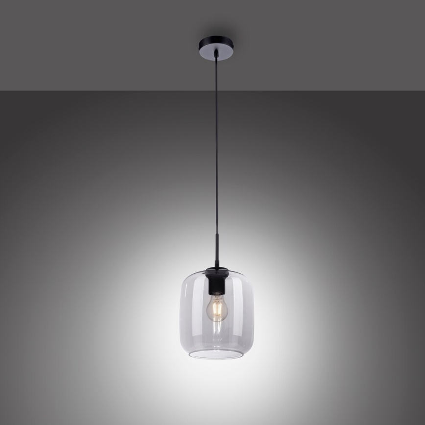 Paul Neuhaus 2002-25 - Żyrandol na lince SHITAKE 1xE27/10W/230V śr. 20 cm dymny