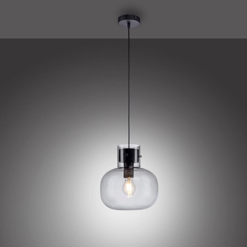 Paul Neuhaus 2003-25 - Żyrandol na lince SHITAKE 1xE27/10W/230V śr. 25 cm dymny