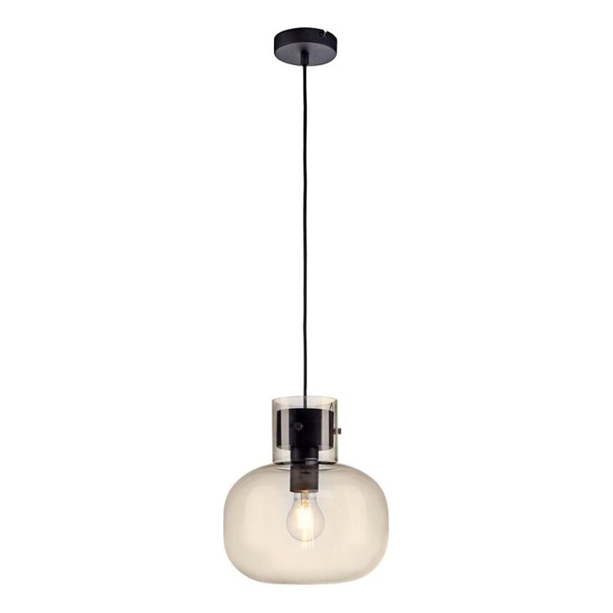 Paul Neuhaus 2003-27 - Żyrandol na lince SHITAKE 1xE27/10W/230V śr. 25 cm dymny