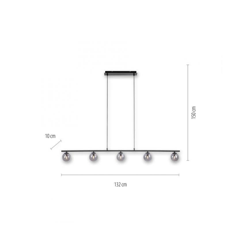 Paul Neuhaus 2026-18 - LED Żyrandol na lince WIDOW 5xG9/3W/230V