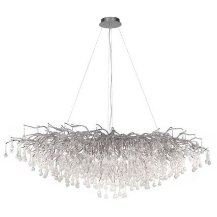 Paul Neuhaus 2031-55 - Żyrandol na lince ICICLE 15xG9/40W/230V 75x150 cm chrom błyszczący