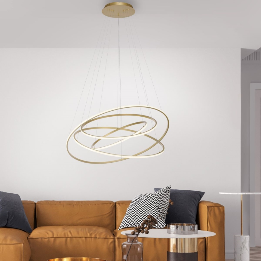 Paul Neuhaus 2124-60 - LED Żyrandol ściemnialny na lince TESSARA LED/97W/230V 2700-5000K + zdalne sterowanie