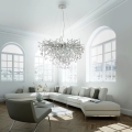 Paul Neuhaus 2192-55 - Lampa wisząca na linkach ICICLE 10xG9/40W/230V 50x100 cm chrom błyszczący