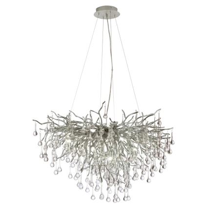 Paul Neuhaus 2192-55 - Żyrandol na lince ICICLE 10xG9/40W/230V 50x100 cm chrom błyszczący