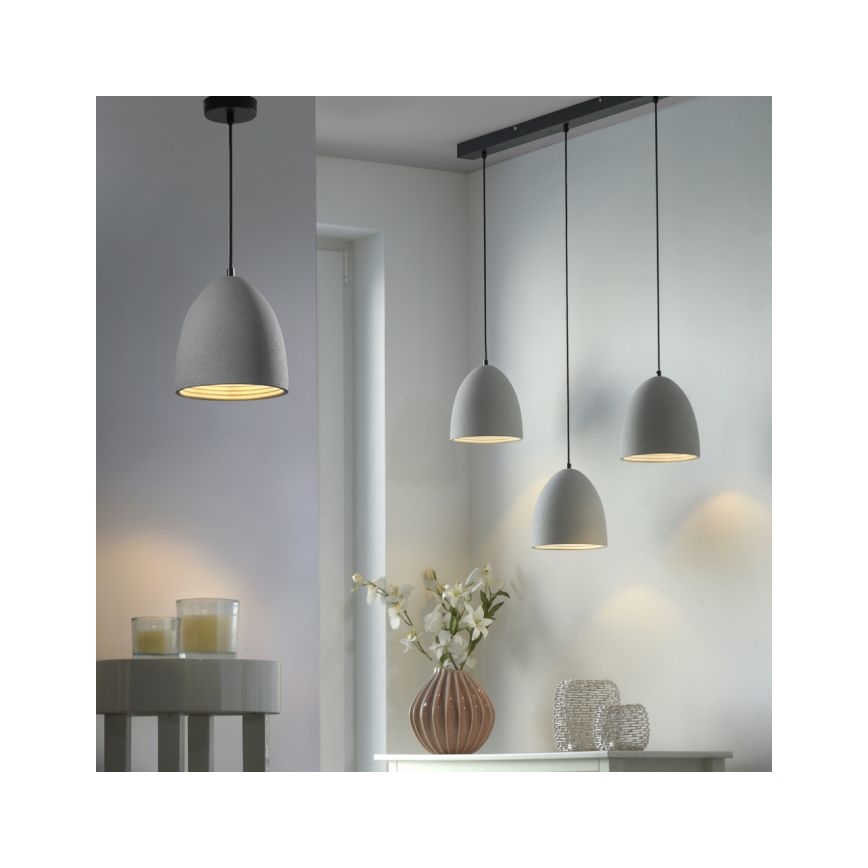 Paul Neuhaus 2231-22 - Żyrandol na lince ETON 1xE27/40W/230V beton