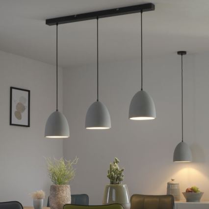 Paul Neuhaus 2231-22 - Żyrandol na lince ETON 1xE27/40W/230V beton