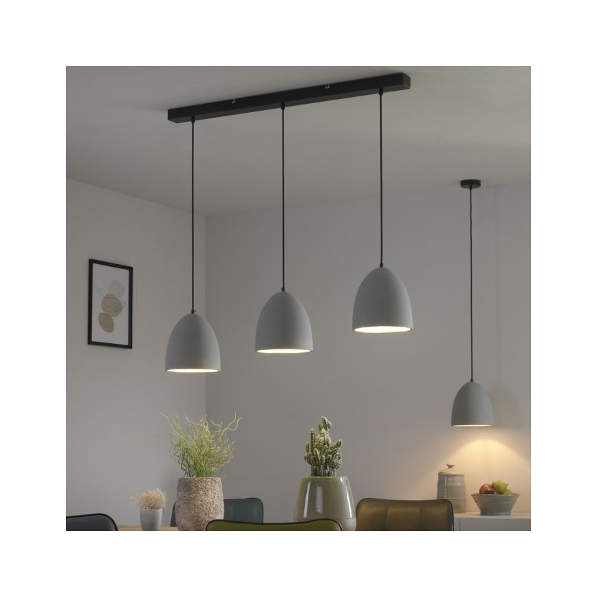 Paul Neuhaus 2231-22 - Żyrandol na lince ETON 1xE27/40W/230V beton
