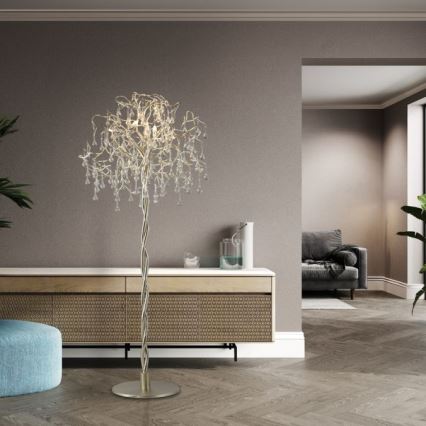 Paul Neuhaus 232-55 - Lampa podłogowa ICICLE 5xG9/40W230V chrom błyszczący