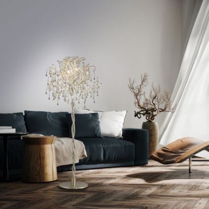 Paul Neuhaus 232-55 - Lampa podłogowa ICICLE 5xG9/40W230V chrom błyszczący