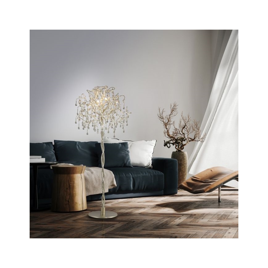 Paul Neuhaus 232-55 - Lampa podłogowa ICICLE 5xG9/40W230V chrom błyszczący
