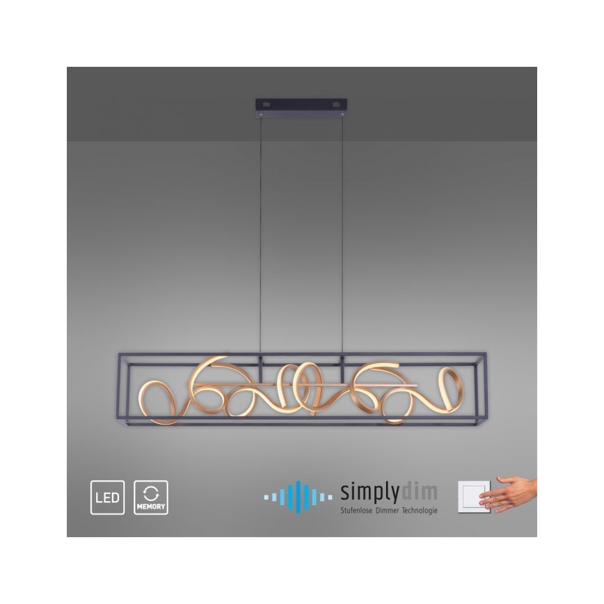 Paul Neuhaus 2416-18 - LED Ściemnialny żyrandol na lince SELINA 4xLED/10,2W/230V