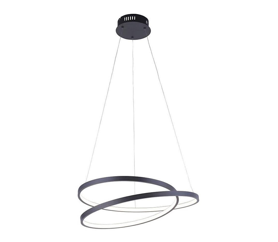 Paul Neuhaus 2472-18 - LED Ściemniany żyrandol na lince ROMAN LED/30W/230V czarny