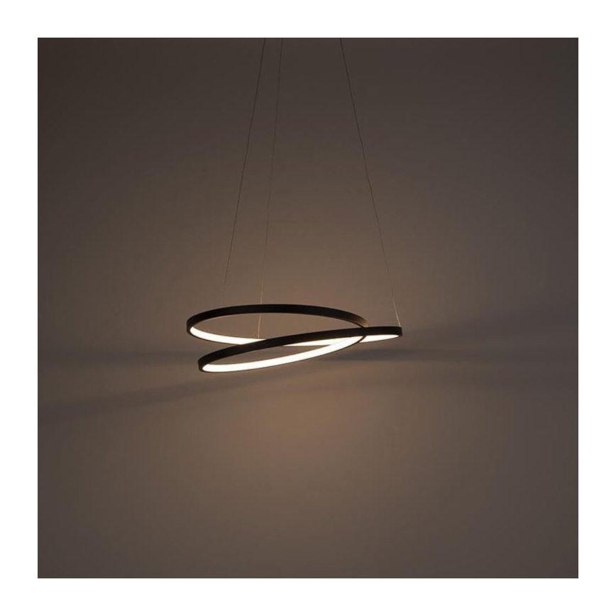 Paul Neuhaus 2472-18 - LED Ściemniany żyrandol na lince ROMAN LED/30W/230V czarny