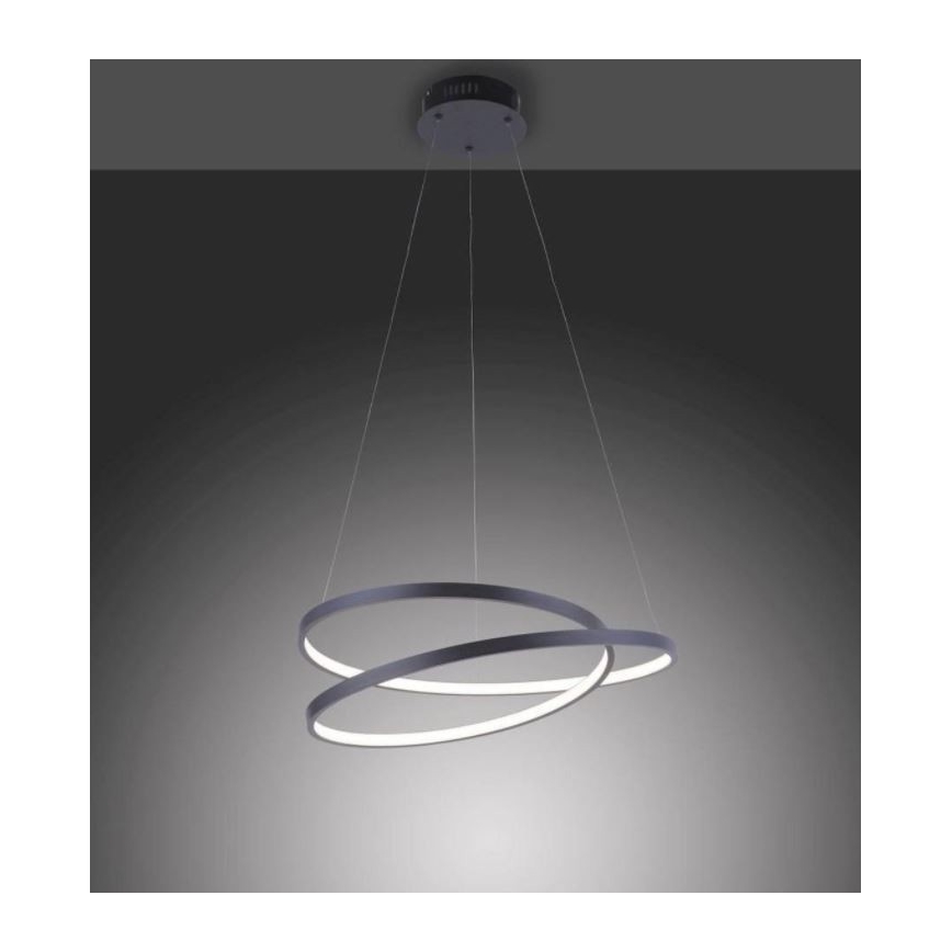 Paul Neuhaus 2472-18 - LED Ściemniany żyrandol na lince ROMAN LED/30W/230V czarny