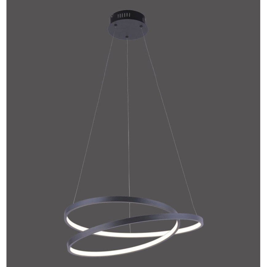Paul Neuhaus 2472-18 - LED Ściemniany żyrandol na lince ROMAN LED/30W/230V czarny