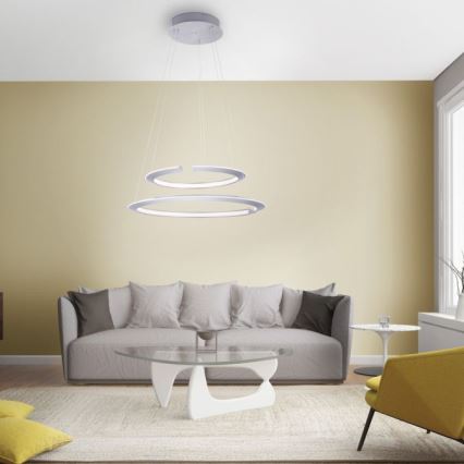 Paul Neuhaus 2491-55 - Regulowany żyrandol LED na linkach ALESSA 2xLED/26W/230V + pilot zdalnego sterowania