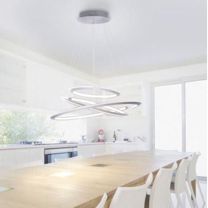Paul Neuhaus 2493-55 - LED Żyrandol ściemnialny na lince ALESSA 3xLED/38W/230V + pilot zdalnego sterowania