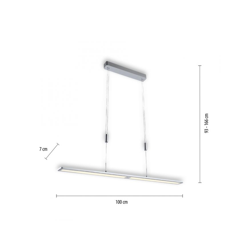 Paul Neuhaus 2565-95 - LED Ściemnialny żyrandol na lincez czujnikiem NIKA LED/35W/230V