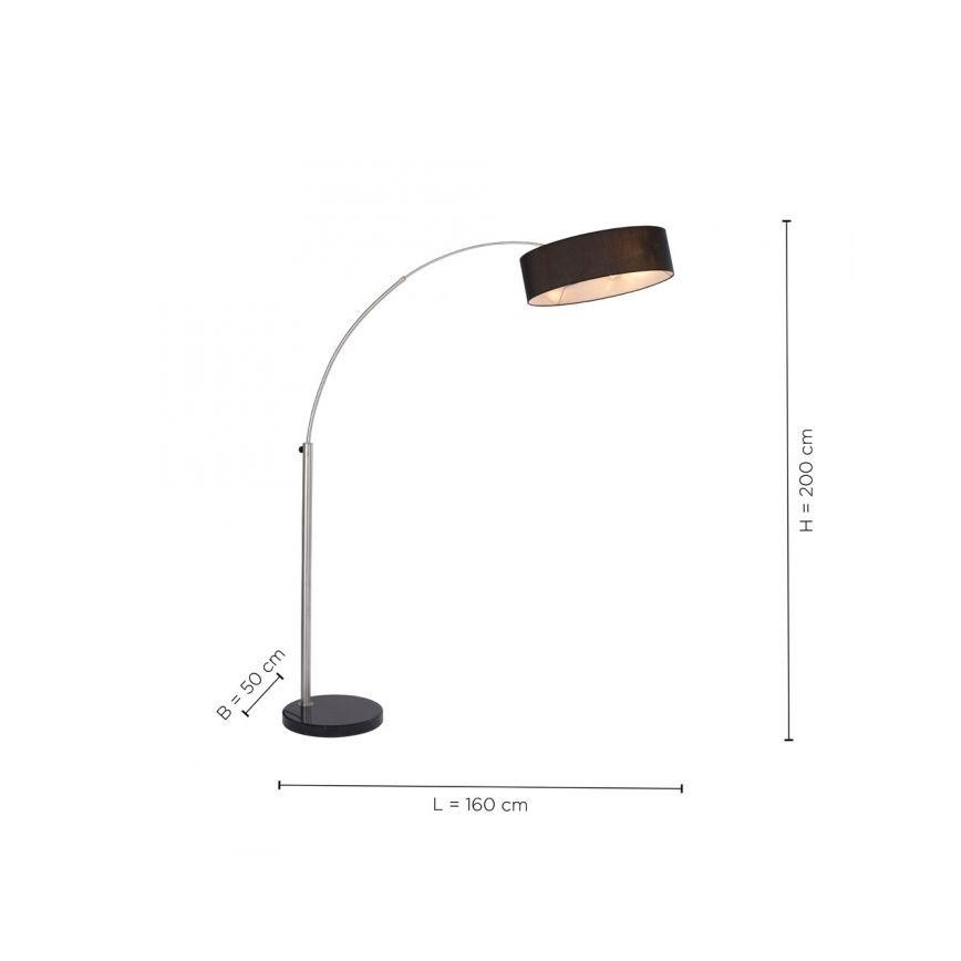 Paul Neuhaus 307-55 - Lampa podłogowa PETRO 3xE27/60W/230V