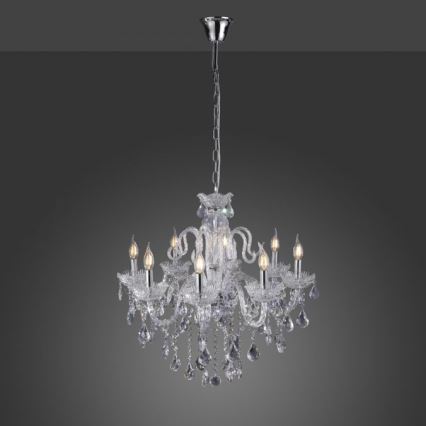 Paul Neuhaus 3081-00 - Kryształowy żyrandol na łańcuchu GRACIA 8xE14/40W/230V