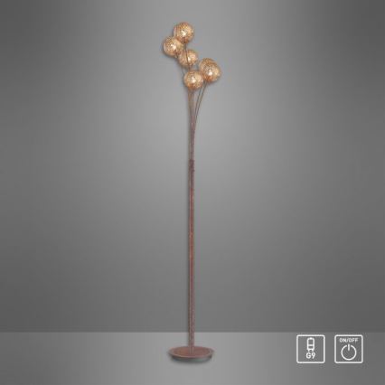 Paul Neuhaus 398-48 - Lampa podłogowa GRETA 6xG9/40W/230V