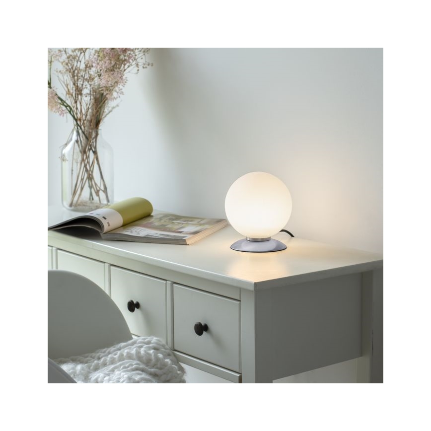 Paul Neuhaus 4013-55 - LED Ściemnialna dotykowa lampa stołowa BUBBA 1xG9/3W/230V matowy chrom