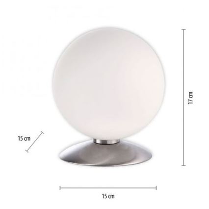 Paul Neuhaus 4013-55 - LED Ściemnialna dotykowa lampa stołowa BUBBA 1xG9/3W/230V matowy chrom