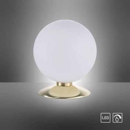 Paul Neuhaus 4013-60 - LED Ściemnialna dotykowa lampa stołowa BUBBA 1xG9/3W/230V złota