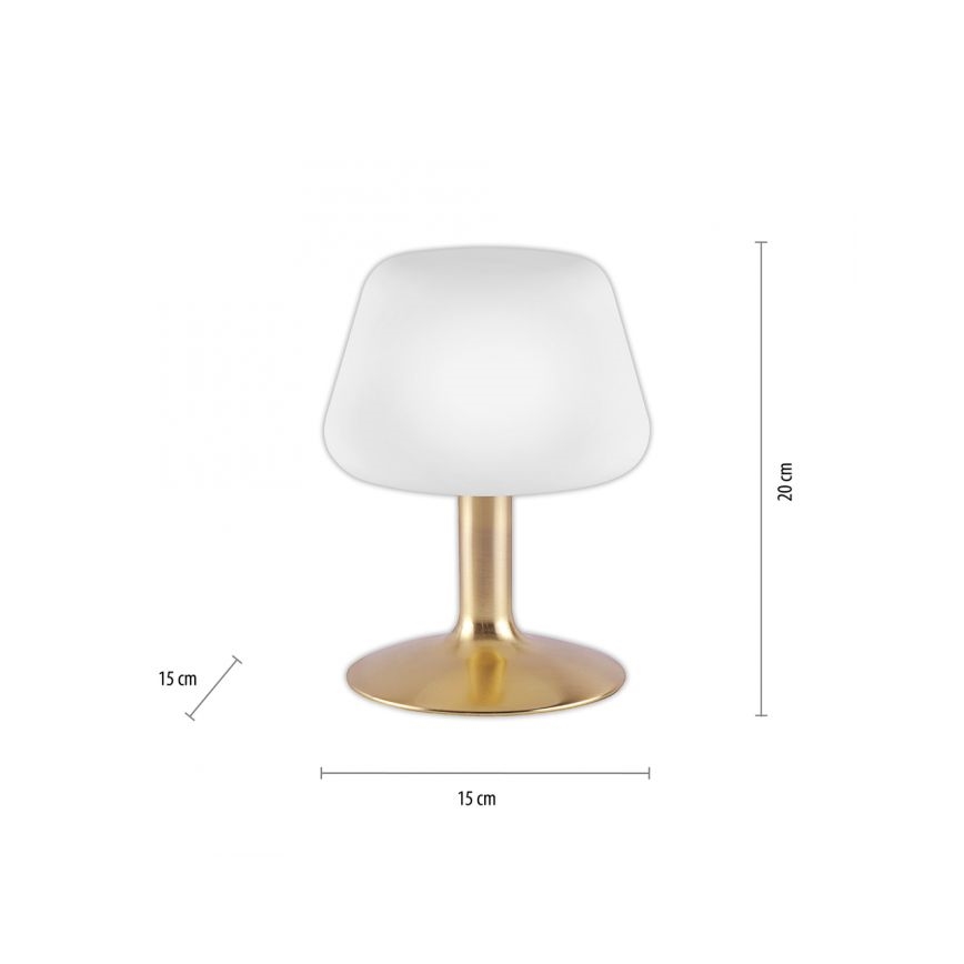 Paul Neuhaus 4078-60 - LED Ściemnialna dotykowa lampa stołowa TILL 1xG9/3W/230V mosiądz